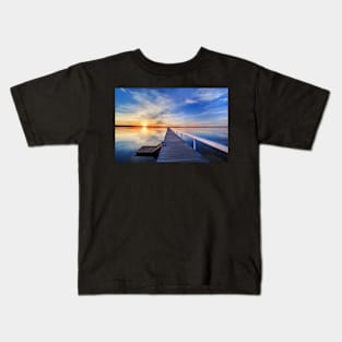 Long Jetty sunset Kids T-Shirt